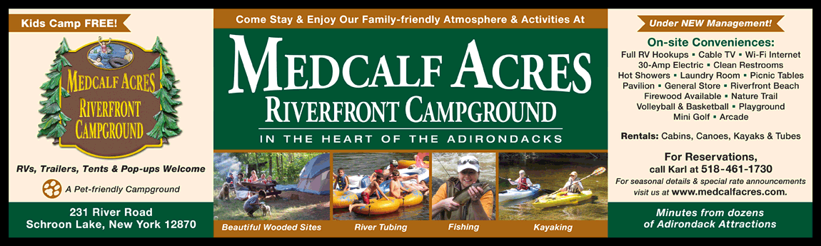 Medcalf Acres Riverfront Campground - Camping in the Adirondacks — hero image
