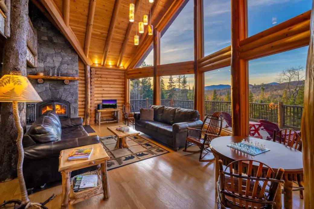 River Road Loj - Lake Placid log cabin rental — from the gallery