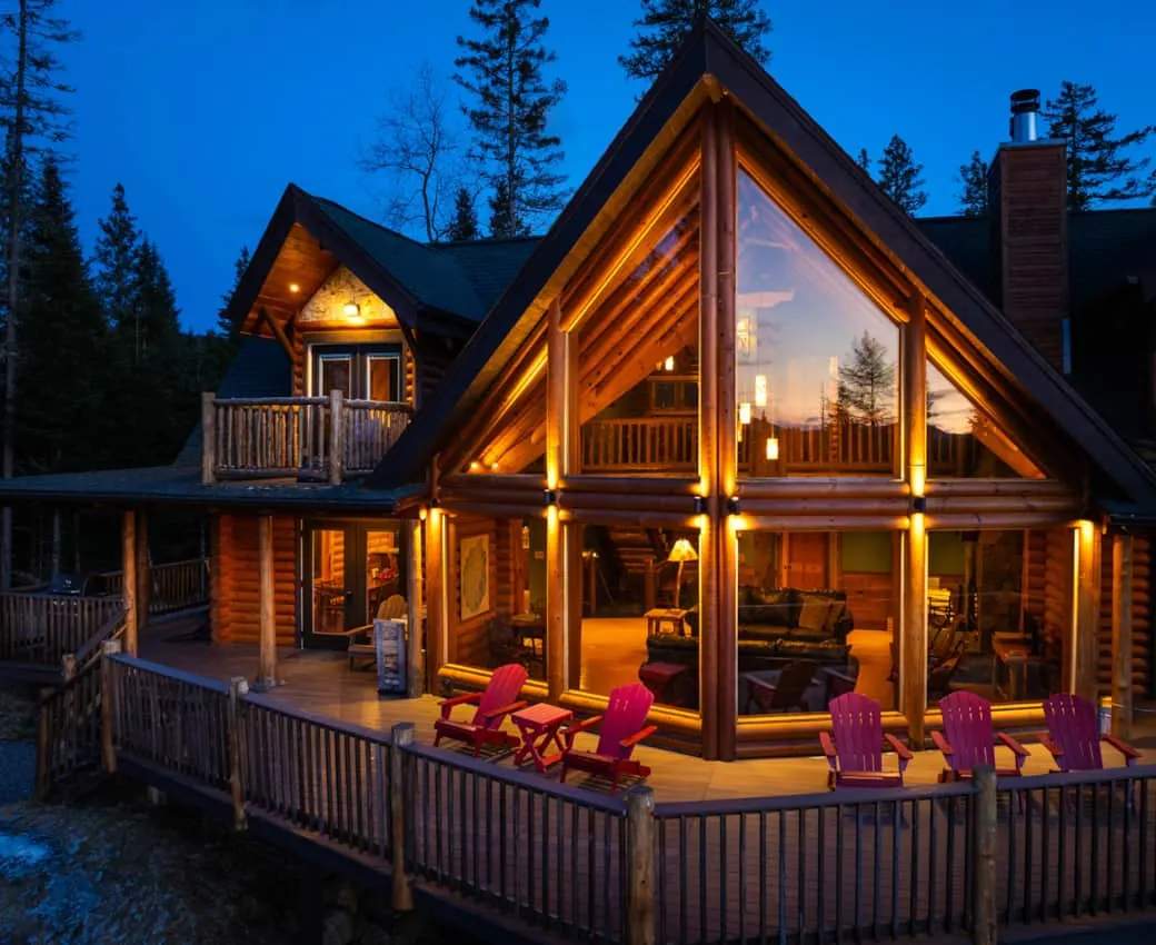 River Road Loj - Lake Placid log cabin rental — from the gallery
